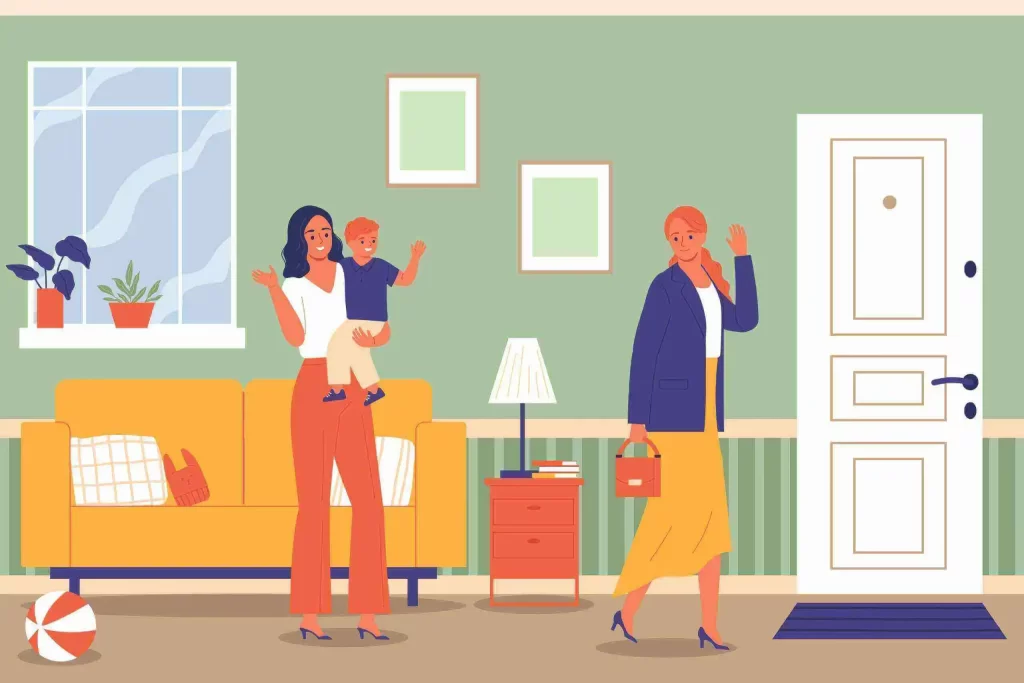 Image of a babysitter with children: Create a Babysitting Website That Gets You Hired